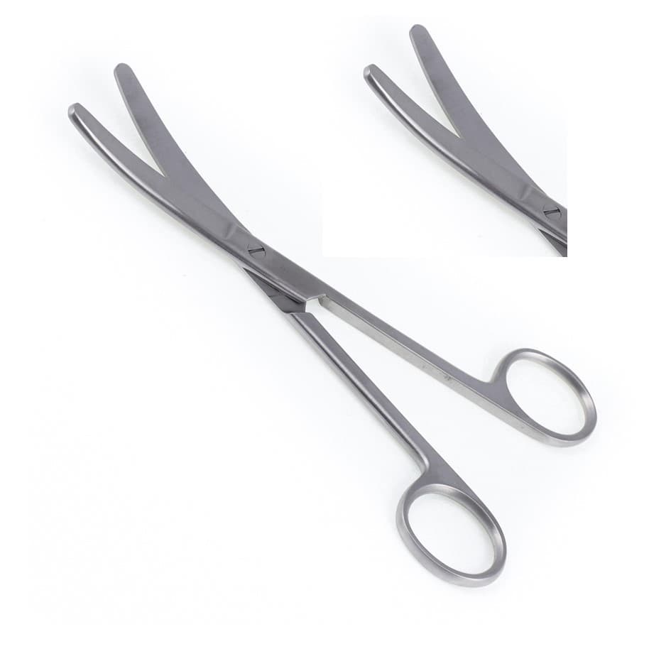 Tesoura Cirúrgica Romba/Romba Curva 11,5 CM Aço Cirurgico